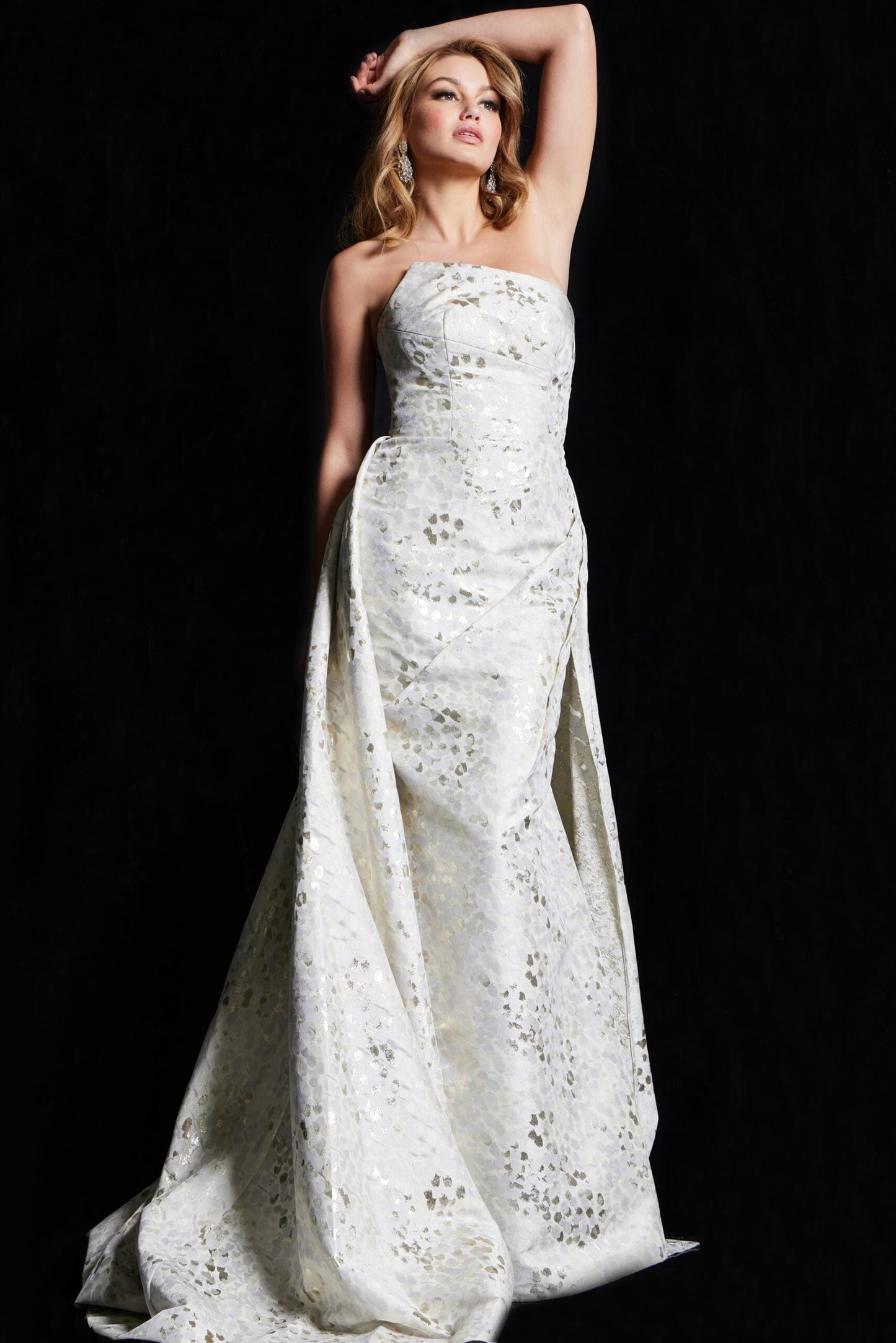 Jovani 06255 Strapless Long Evening Dress