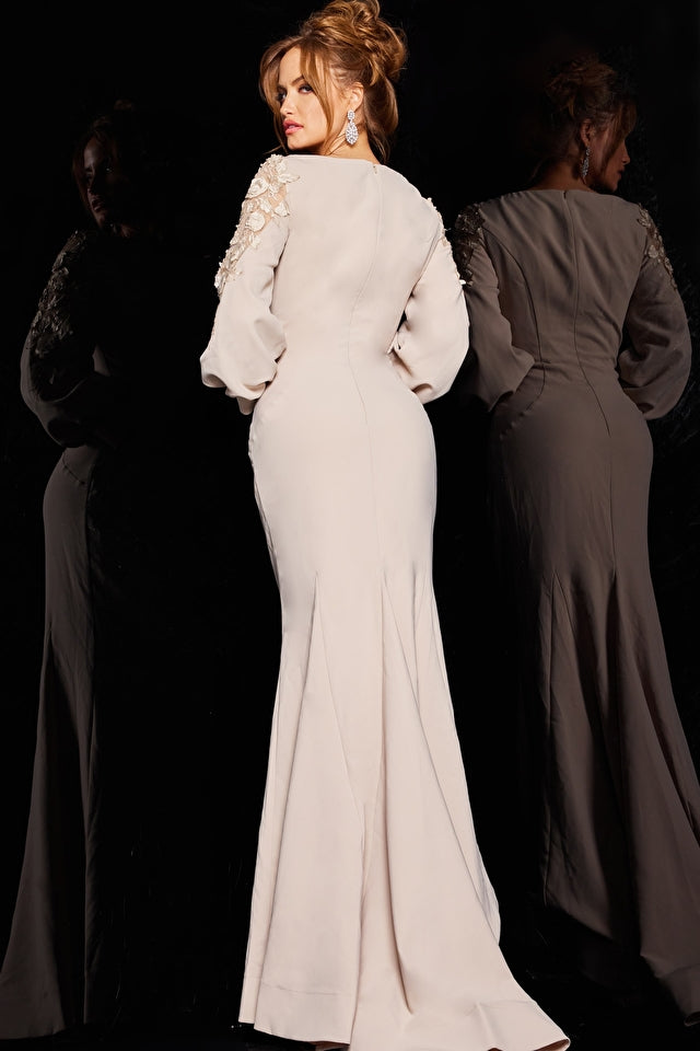 Jovani 09470 Long Sleeve Sleeve Mother of the Bride Gown